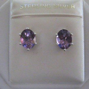 AMETHYST STERLING SILVER EARRINGS